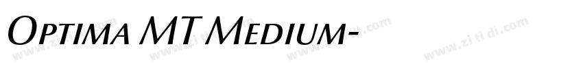 Optima MT Medium字体转换